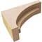 Ekena Millwork 3"W x 9"D x 6"H Classic Rivera Rough Cedar Woodgrain TimberThane Corbel, Primed Tan CORUR03X09X06RIVRCPR - alternate 4
